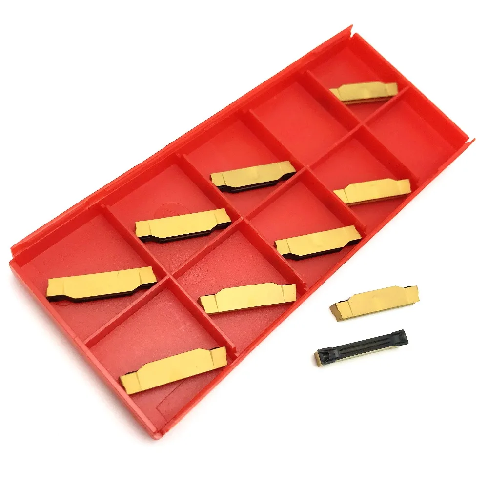 

20pcs N123G2 0400 0004 TF 4225 grooving carbide inserts N123G2 lathe cutter turning tool Parting and grooving tool