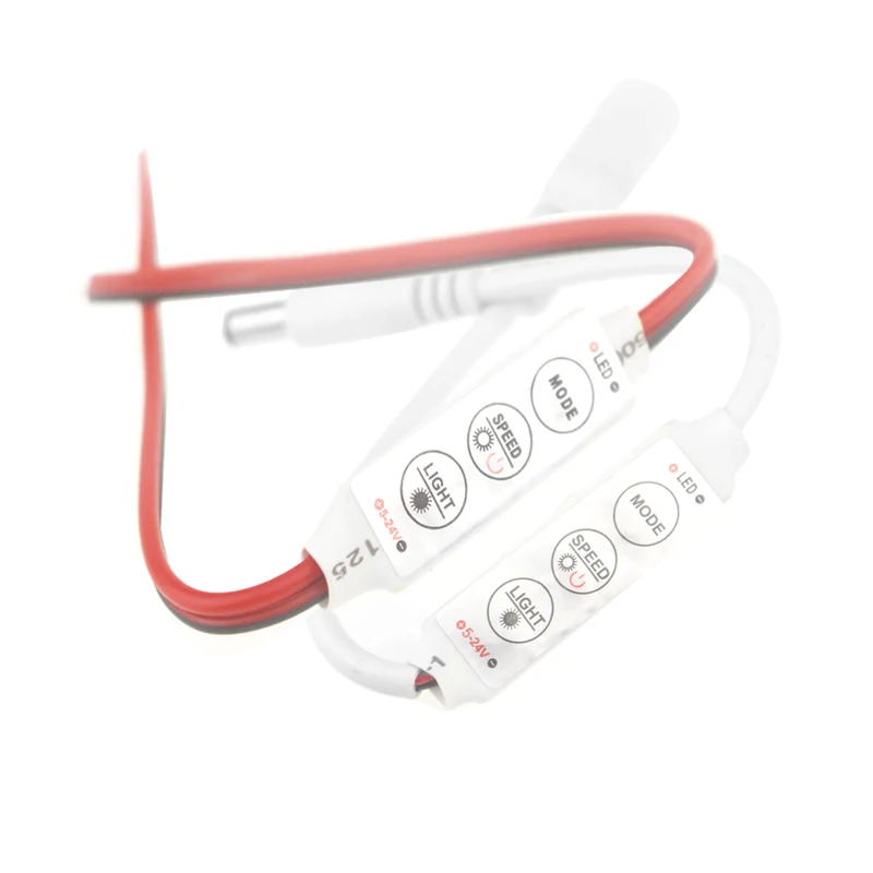 

mini 3 key led dimmer 12V 24V led strip dimmer switch 5- 24v led dimmer controller for single color led strip light