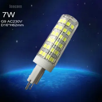 

7w ceramics 20pcs/lot G9G4G5.3E14 Led Lamp 230V Led Bulbs Silicone Light Replace Halogen Spotlight Chandelier Home Lighting