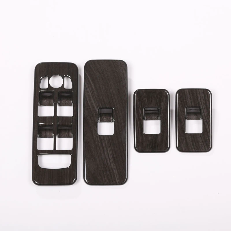 

For Land Rover Discovery Sport Window Lift Switch Button Cover Trim 2015+ ABS Black Wood Car Accessories Newest