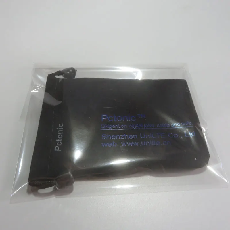PCTONIC Мягкая тканевая сумка для хранения с кулиской для iphone mini 7 дюймов планшет Защитная байковая сумка чехол для гарнитуры 15x20 см