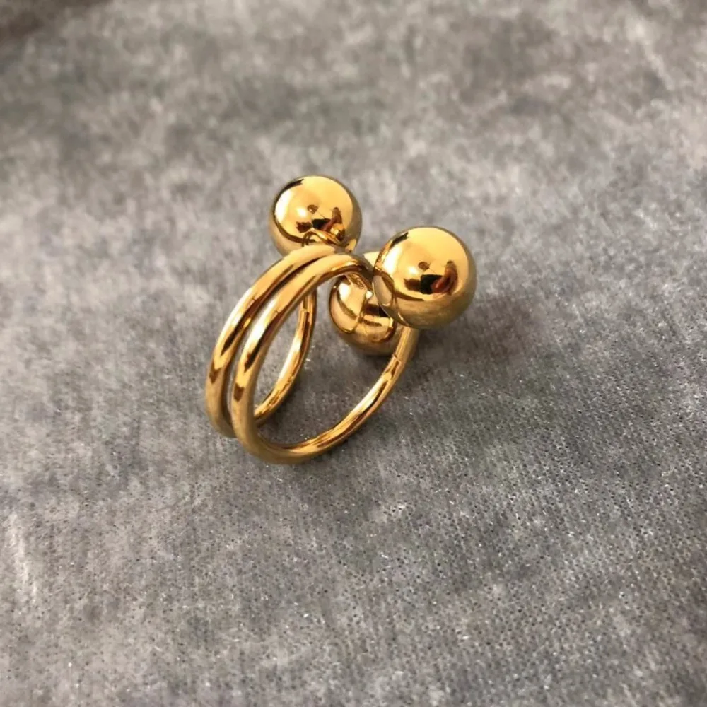 

European Cold Metal Wind Copper Ring Gold And Silver Color to Choose bague anillos mujer anel aneis anelli Charm ring bisuteria