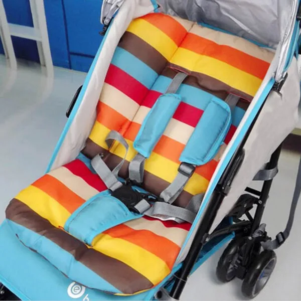 Liner Car Seat Pad Waterproof Padding Pram Rainbow Baby Kids Stroller