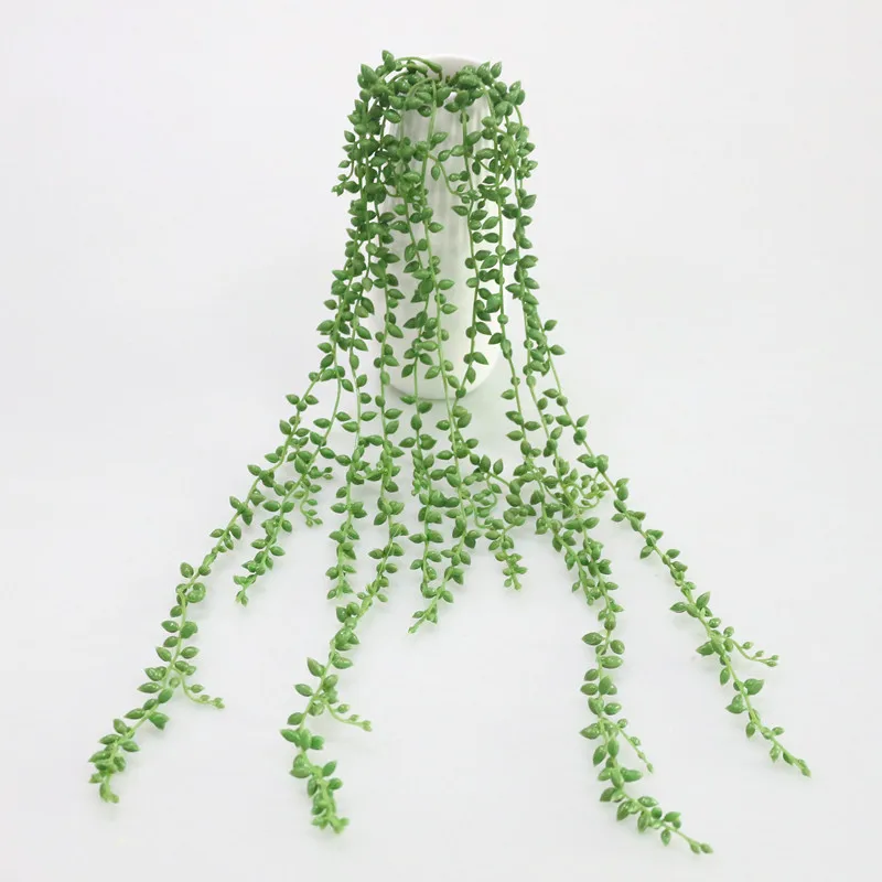 

Flone 3 Branch Simulation Succulents Lover Tears Green Rattan Wall Hangings Artificial Plant Home Home Party Leisure Decor