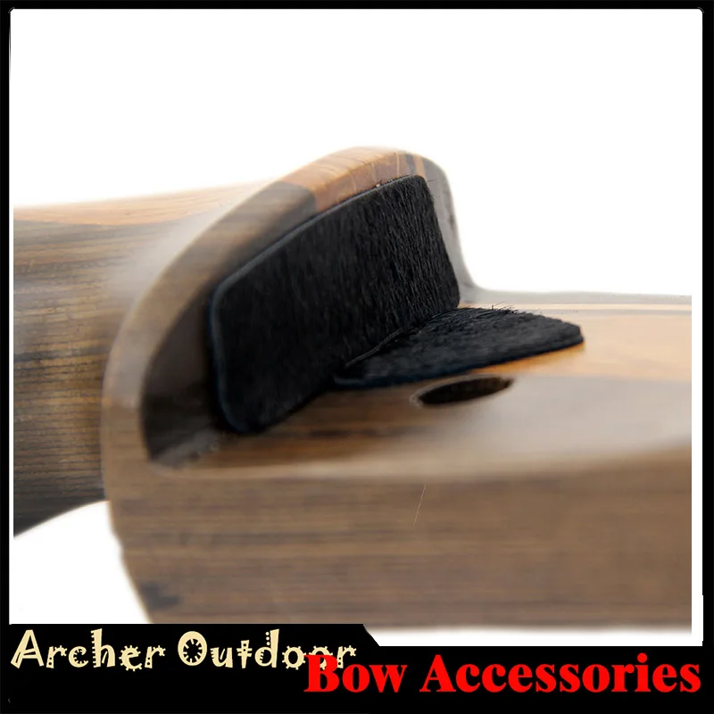 

2sets Archery Artificial Leather Self-Adhesive Backing Arrow Rest Silent Plate for Traditional Recurve Bow Longbow Hunting