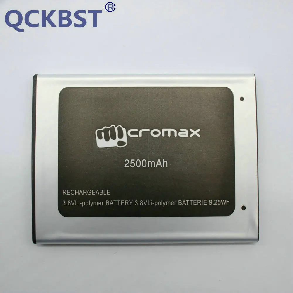 

New Battery for Micromax D340 Phone 2500mAh Baterij Batterie Batteries + Tracking Code