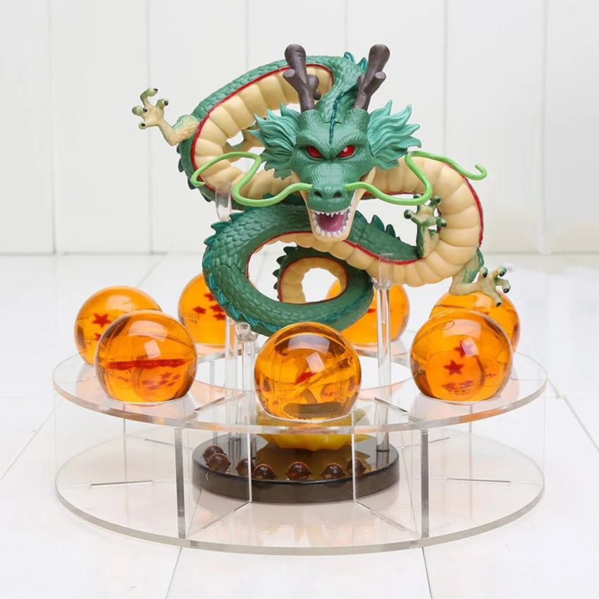 

Dbz Dragon Ball Z Shenron Anime Esferas Del Dragon+7pcs 3.5cm Pvc Balls+shelf Kids Toys