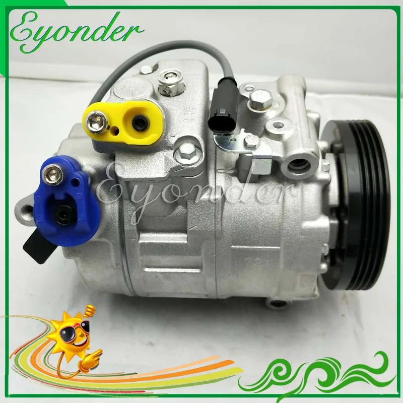 

Aircon AC A/C Air Conditioning Compressor Cooling Pump 7SEU17C PV4 for BMW 5-series E60 E61 520d M47 N47 4471902570 4471502840