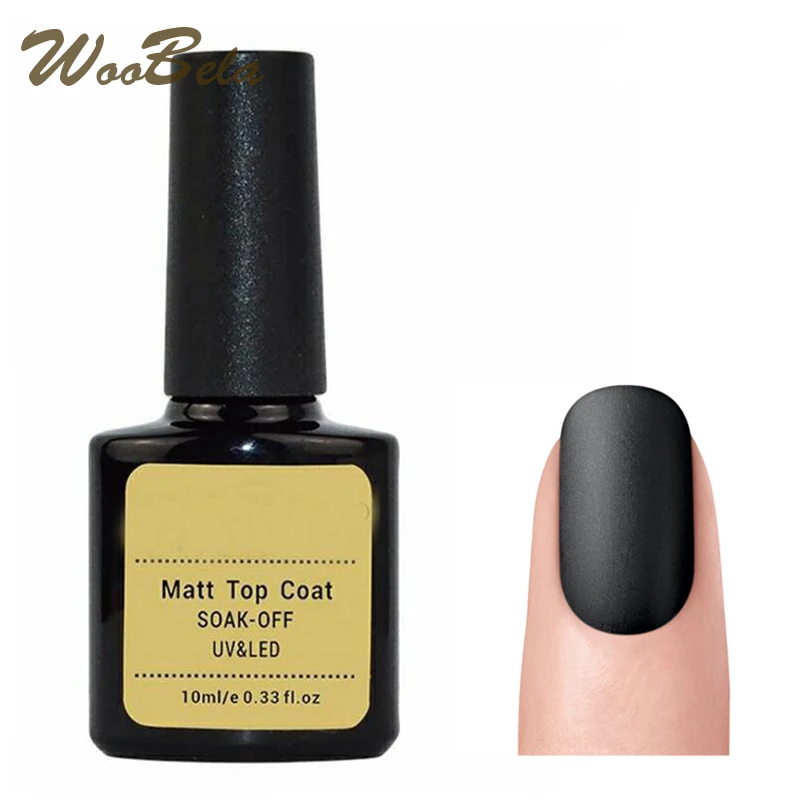 

10ml Matte Top Coat Gel LED Base Top Gel UV Nail Varnish Matt Top Gel