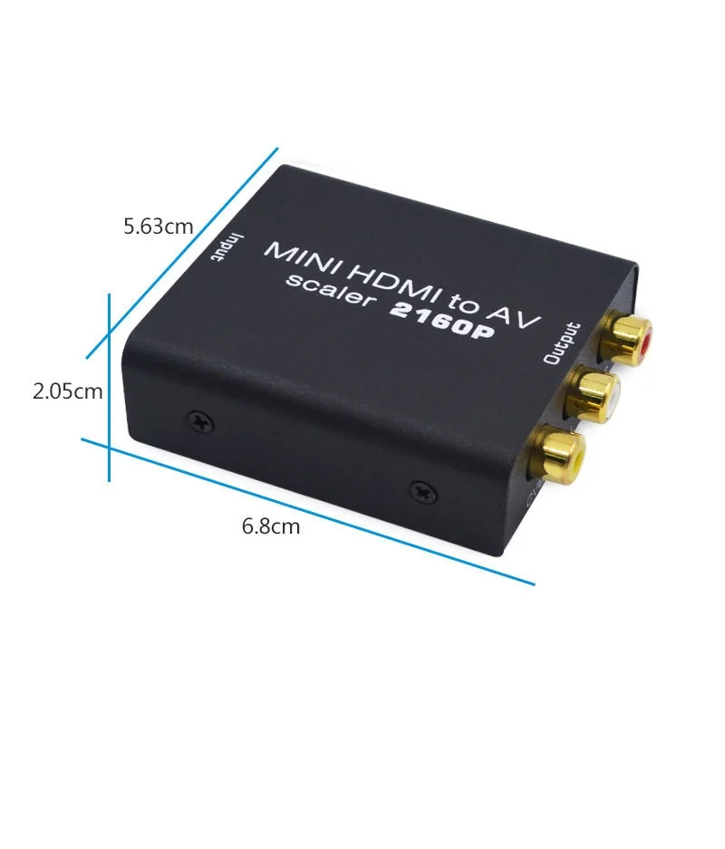 EarRise 4K HD видео конвертер HDMI в RCA AV/CVSB L/R 480P 720P 1080P 2160P HDMI2AV Поддержка NTSC PAL AV адаптер| |