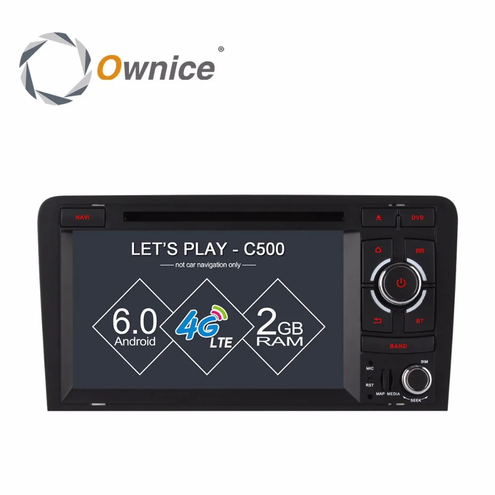 1024X600 Восьмиядерный 2 Гб RAM Android 6 0 4G SIM LTE Wifi Автомобильный dvd-плеер для AUDI A3 2002-2011