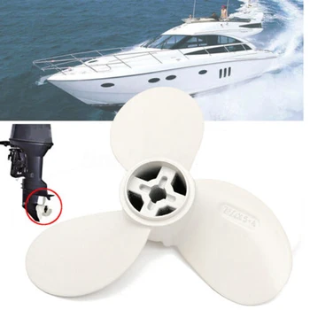 

2HP Propeller White 7 1/4X5-A Aluminum Alloy Part Metal Outboard 55mm Replacement