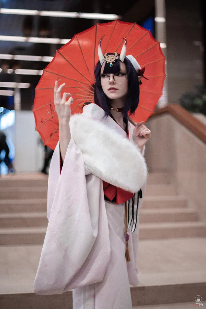 Fate/Grand Order Косплей fgo Ibaraki Doji/Shuten Doji косплей костюм зимний фестиваль кимоно