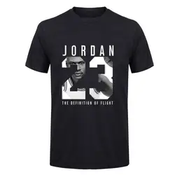 Лидер продаж Jordan 23 брендовая Летняя Повседневная Высококачественная смешные футболки 100% хлопок мужская футболка Свободные camisetas Футболка