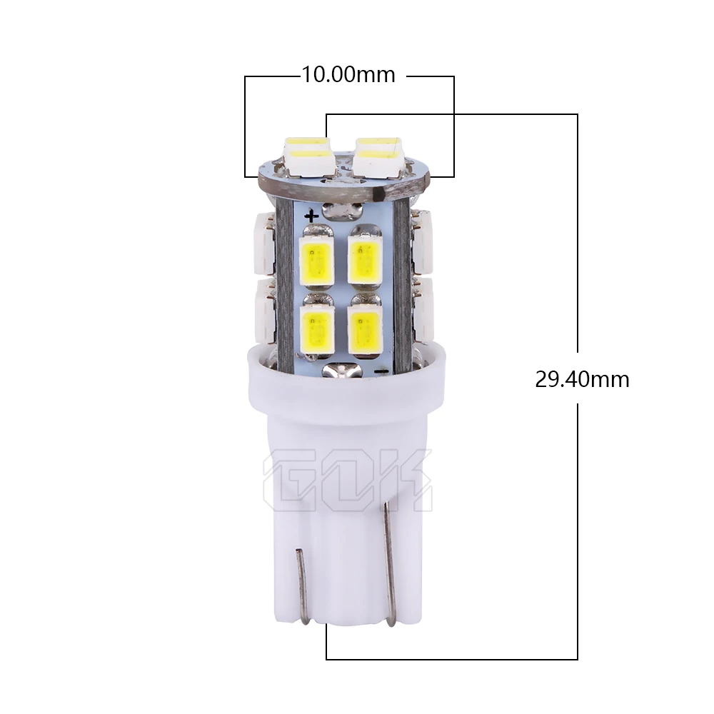 2 шт. высокое качество T10 led 20smd 1206 3020 Автомобильный W5W t10 20LED 196 194 168 автомобильный