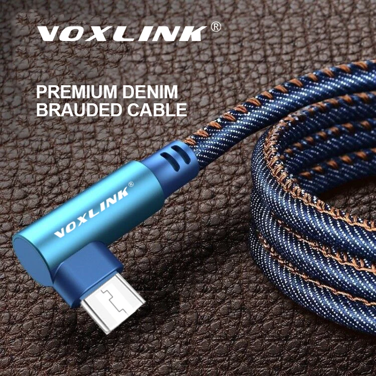 VOXLINK المصغّر usb كابل سريع شحن مايكرو كابل بيانات ل سامسونج/xiaomi/lenovo/huawei/HTC/Meizu شاحن هاتف محمول يعمل بنظام تشغيل أندرويد الكابلات
