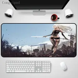 Congsipad НИР: автоматы 2B девочек большой Размеры XLGaming Мышь Pad ноутбук Mini Pc Игры Коврик дома подарки Pad 400X900X3 мм Lock края