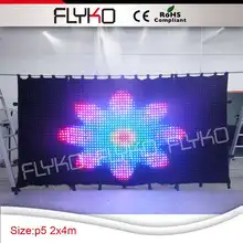 Гирлянда светодиодный Праздничный Рождественский свет гирлянды видео занавес для украшения дома