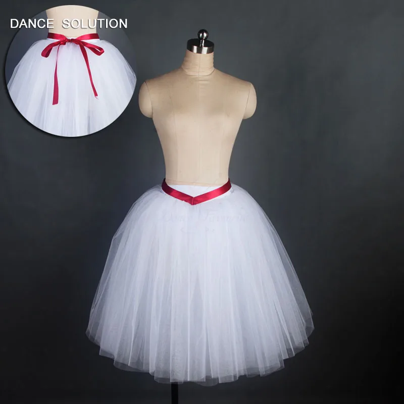 5 Layers of Soft Tulles Ballet Tutu Skirt with Ribbon in the Waist Line and Big Bow at Back 3 Colors Available 17309 | Тематическая