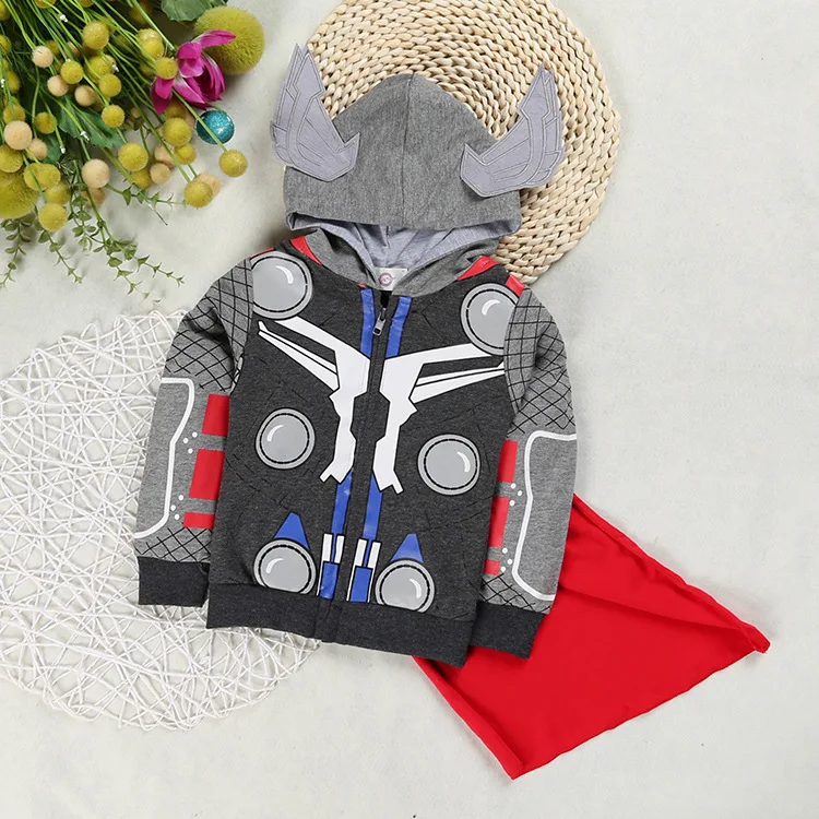 VASHE Anime Thor / Iron Man / Captain America Cosplay for Kids Boys Girls Cartoon Avengers Endgame Role Playing Uniform
