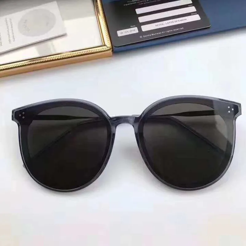 Gray Высокое качество gm2019 Южная Корея нежный Джек Привет модные женские мужские роскошные плоские кошачий глаз солнцезащитные очки oculos de sol мужские солнцезащитные очки - Цвет линз: Gray