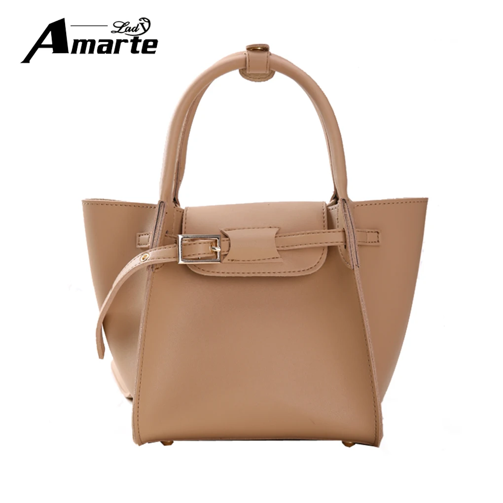 Amarte Bags for Women 2018 Shoulder Strap Designer Women PU Pure Color Strap Shoulder Bag ...