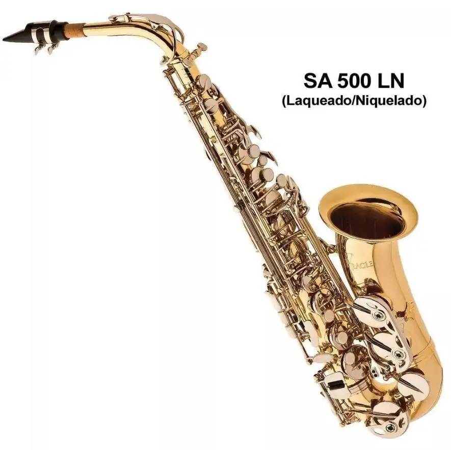 Саксофон Alto Eagle бренд SA 501 лакированные золотого цвета Sax in Eb Tune+ аксессуары чехол, перчатки, камышы, ремни