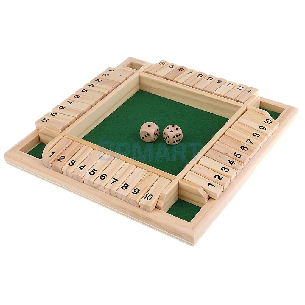 Shut The Box Board Game Set Number Drinking Funny Puzzle Game Drinking
