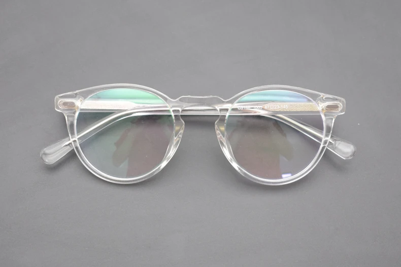 Винтажные оптические очки, оправа Gregory Peck, ретро круглые очки для мужчин и женщин, ацетатная оправа для очков