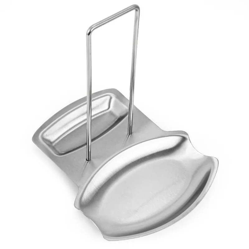 Kitchen Accessories Premium Stainless Steel Pan Pot Rack Cover Lid Rest Stand Spoon Holder