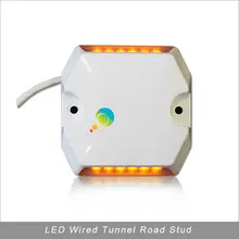 DC12V или DC24V желтый светодиод туннель проводной дорожный Стад пластиковый корпус водонепроницаемый дорожный маркер для продажи