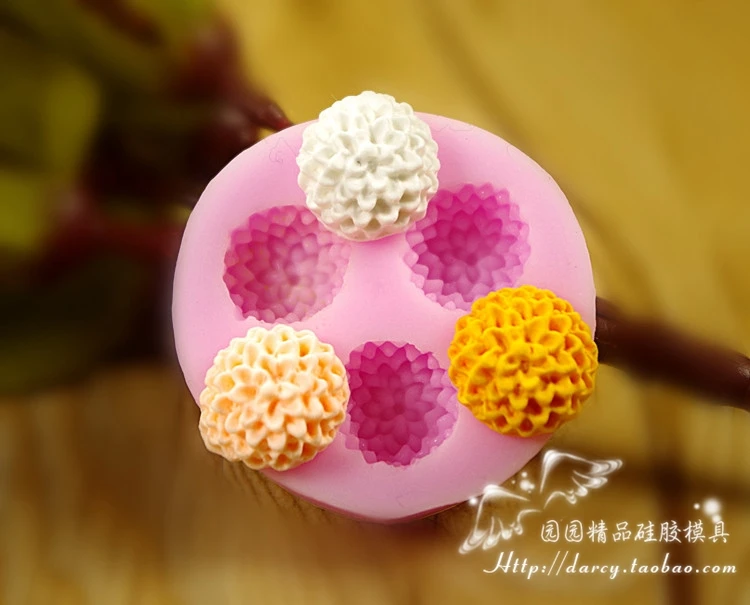 

F029 Small Flower Silicone Fondant Mold Gum Paste Cake Decorating cake topper Mould