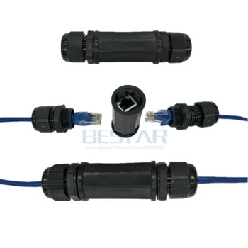 

Waterproof Locking CAT6 RJ45 Female to Female Lan Ethernet Network Extension Adapter Coupler with Gold-plated contacts