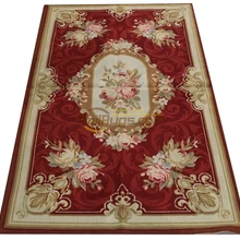 Ручная работа французский темно-Рыжий сосна лапка шерсть ковер античный китайский ручная работа шерсть для ковров гостиная Натуральная Овечья шерсть