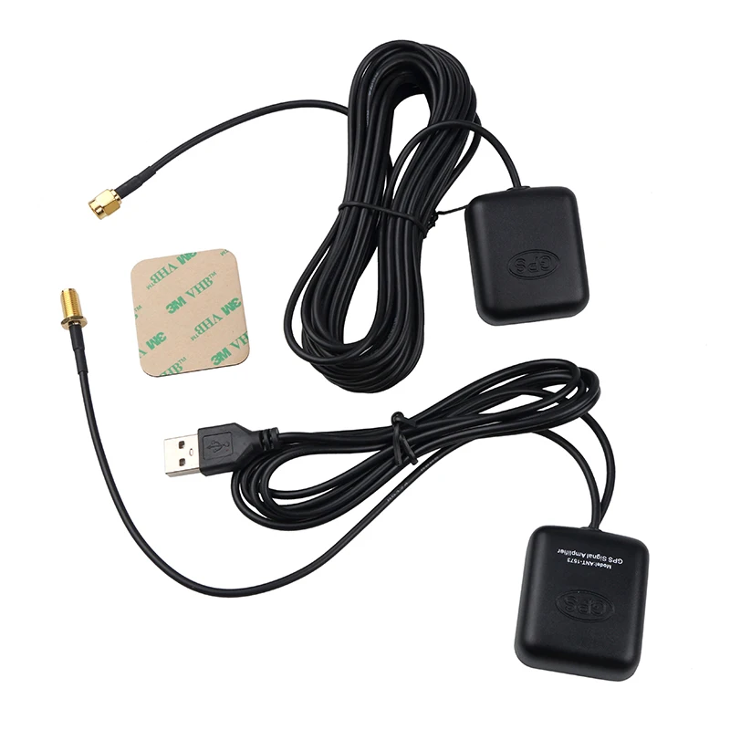 

kebidumei Car GPS Antenna Radio FM Antenna Signal Amp Navigator Amplifier Signal Repeater Amplifier GPS Receiver Transmittor