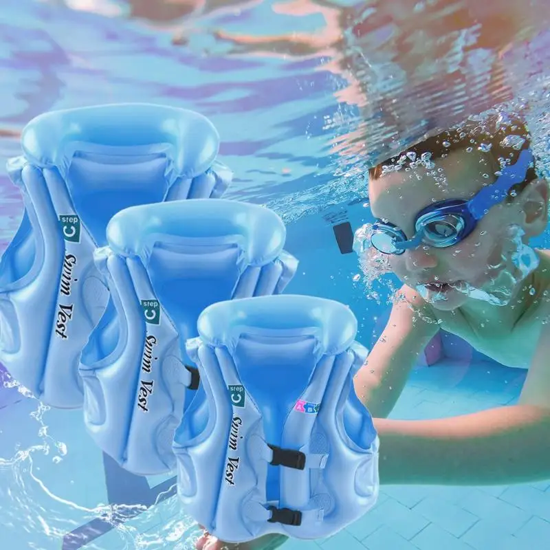 Детский купальный жилет Детская безопасность поплавок надувной для плавания спасательный жилет вспомогательное средство для плавания жилет спасательный жилет