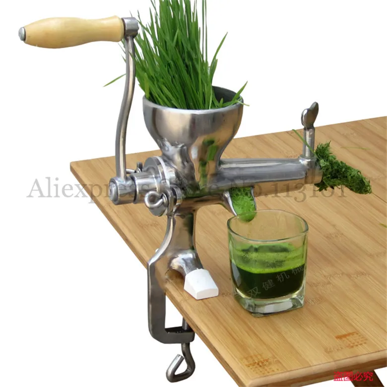 

Juice Squeezer Fuite Juicer Presser Wheat Grass Juicing Extractor with Hand Crank Wheatgrass Tool