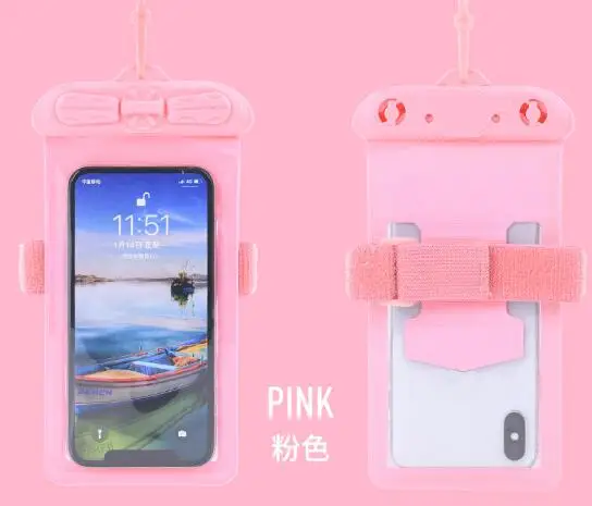 pink Tteoobl 5,"~ 6,4" Чехол для мобильного телефона 30 м водостойкая подводная сумка Сухой Чехол чехол для каноэ каяк рафтинг лагерь плавающий Дрифтинг - Цвет: pink