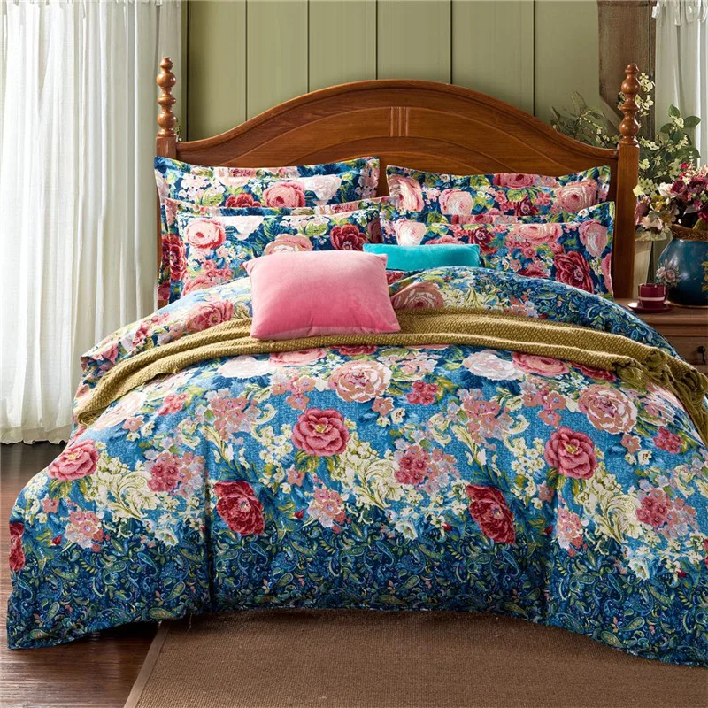 Buy Modern Beddings and Bed Sets Linen Cotton Floral