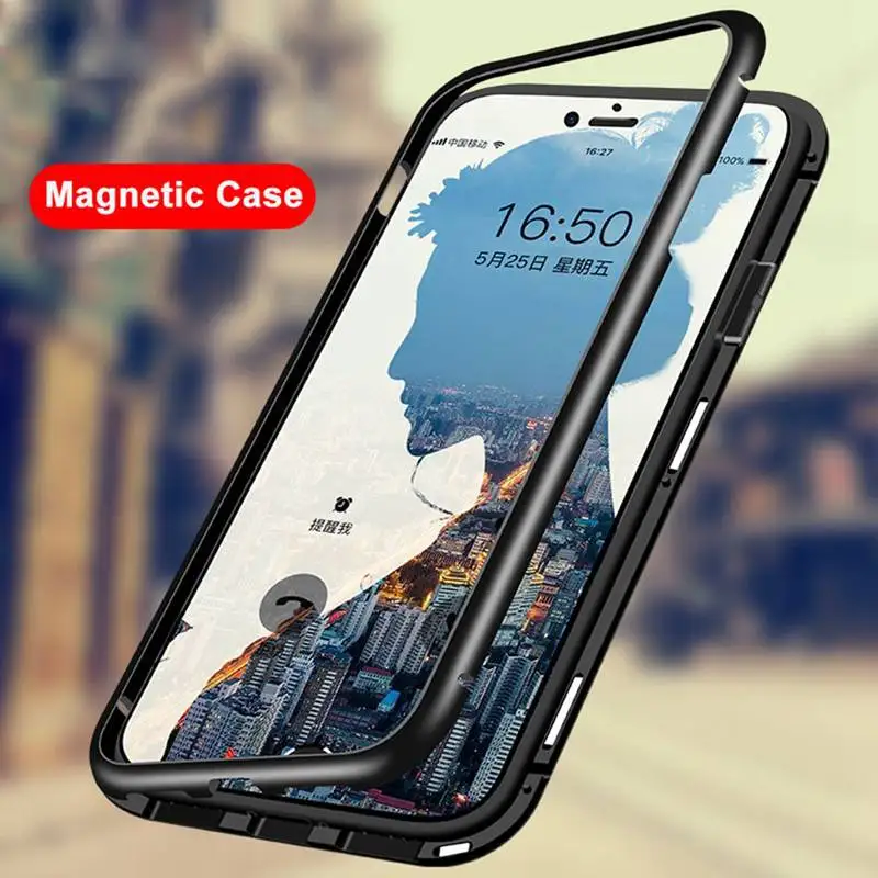Металлический алюминиевый Магнитный чехол Pocophone F1 для Xiaomi Mi 8 Lite A2 9 Redmi Note 7 Pro