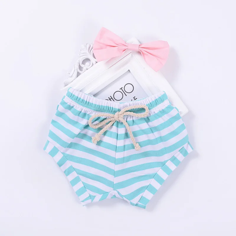 

SeckinDogan Baby Girl Shorts Summer Cotton Brand Newborn Shorts Classical Stripe Baby Girls Clothes Indoor Casual Baby Shorts