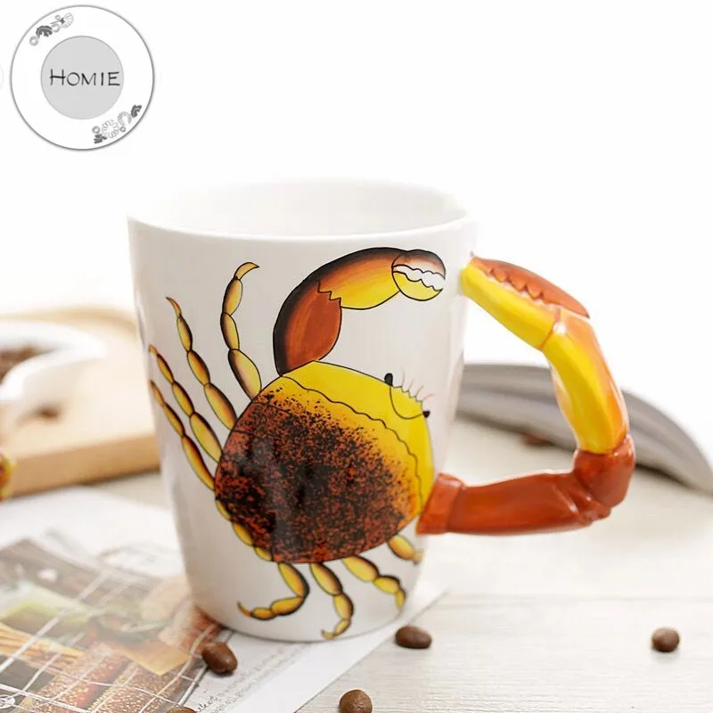 HOMIE lovely Animal Ceramics Coffee Mug Large Capacity 360ml Animal Mugs creative Drinkware Coffee Tea Cups Novelty Gifts milk 21