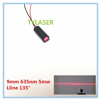 

9mm 635nm 5mW 135 degree Red Line Laser Module Industrial Grade APC Driver TYLASERS