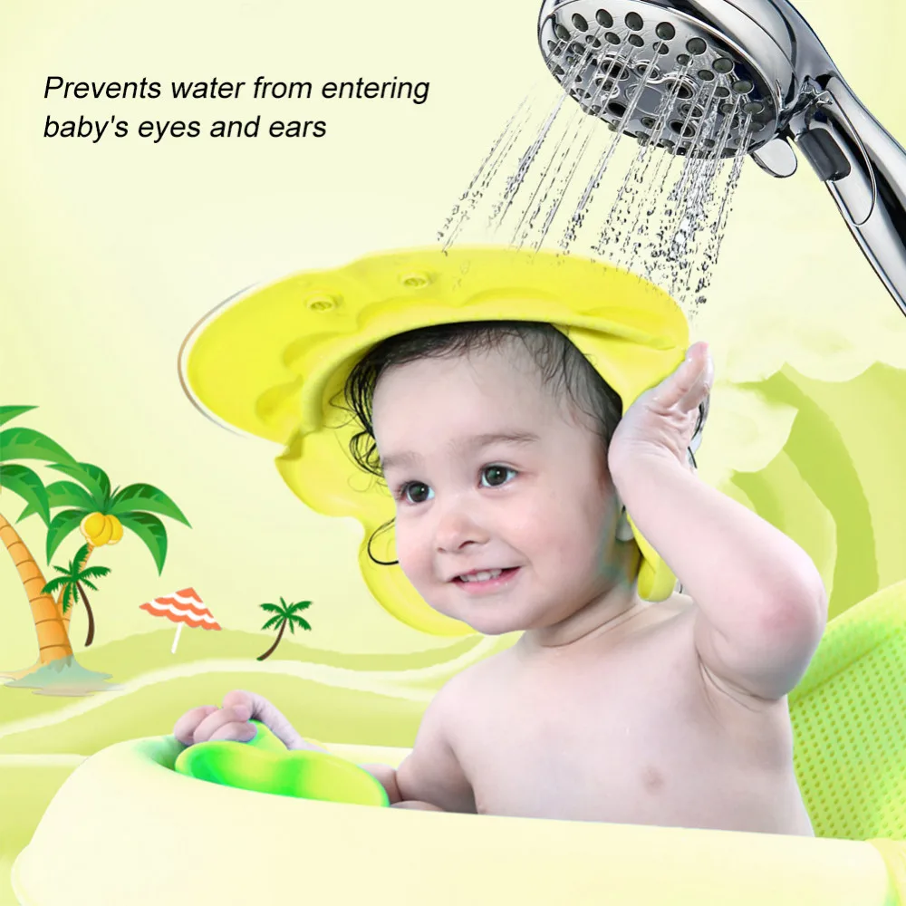 Elastic Adjustable Shower Cap Kids Baby Wash Hair Hat Shampoo Bath