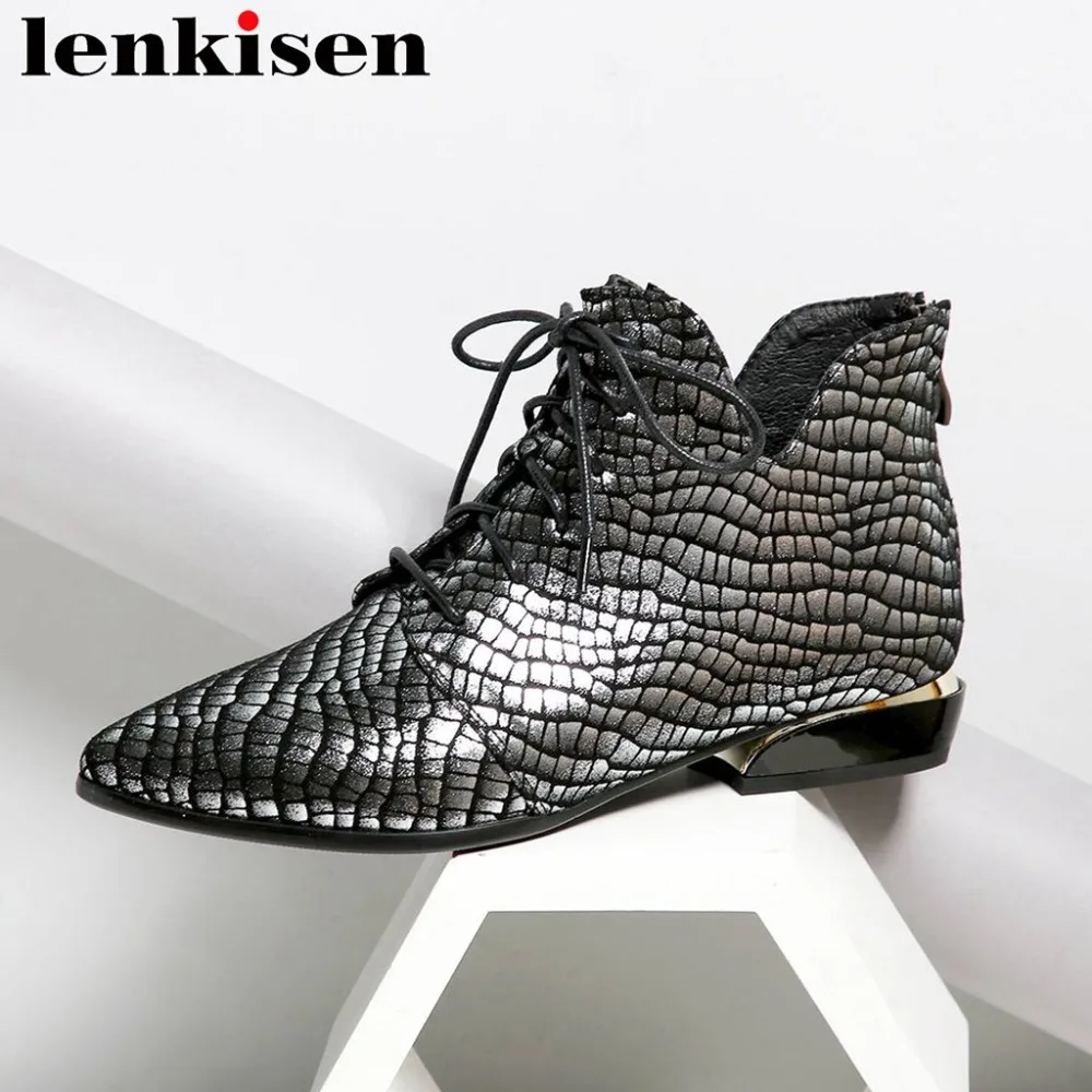 Film argent Bas Talons Designer Bout Lady Britannique Oxford Étoiles Véritable Cheville Up L8f7 Rouge 2018 Art Pointu Cuir Élégant Bottes En Dentelle Style rsxhQBtdC