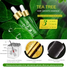 Чайное дерево эссенция для роста волос питательная кожа головы ускоренная Сыворотка против выпадения волос
