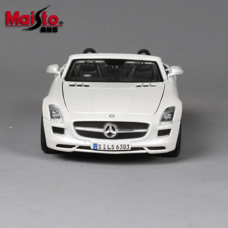 Maisto 1:24 Mercedes-Benz SLS AMG имитация сплава Модель автомобиля ремесла украшение Коллекция игрушек инструменты подарок