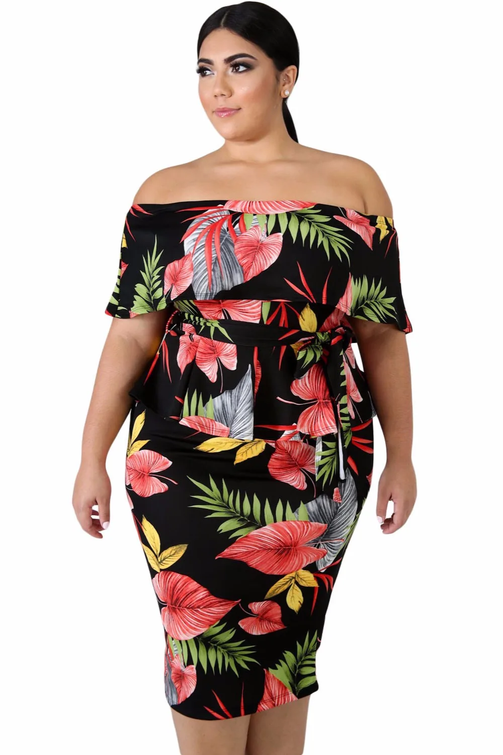 Tropical-Print-Plus-Size-Dress-LC611091-2-1