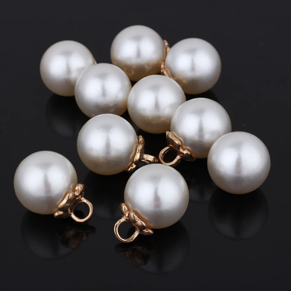 

GDFSY 10/12/14/18mm 1 Pair Pearl Earrings Set For Women's Girl's Necklace Jewelry Earrings Pendant DIY Accessories White S049