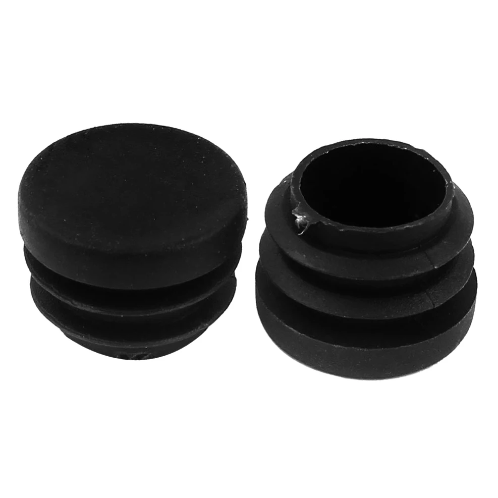 

AIMA 2 Pieces 25mm Dia Plastic Round Blanking End Cap Black